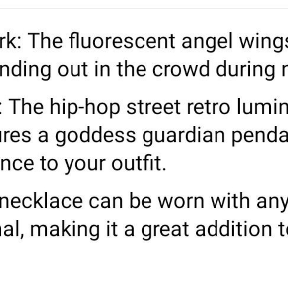 Angel Wings Goddess Guardian Necklace - Picture 4 of 4